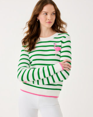 Jovienne Sweater, Coconut Shine Bright Stripe, large image 2