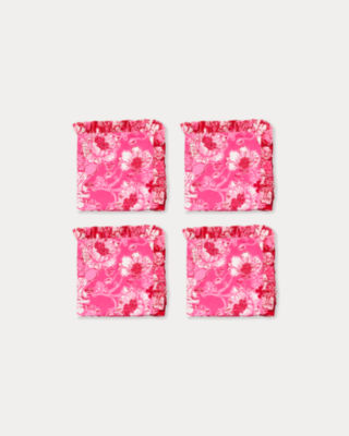 Dinner Napkin Set, Sun Shell Pink Feeling Poppy, large image 2