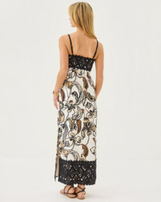 Vena Stretch Maxi Dress, Coconut Oversized Irisistable, large image 1