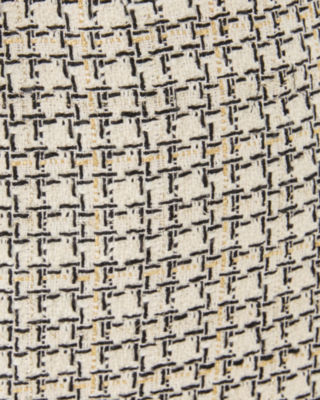 4" Sarissa High Rise Boucle Short, Coconut Lurex Houndstooth Boucle, large image 3