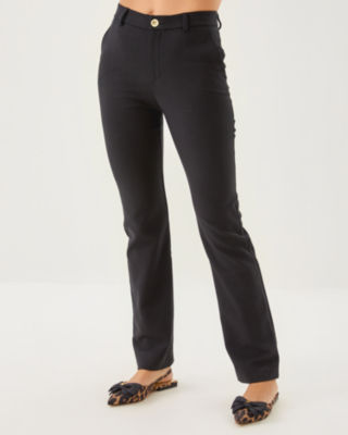 Lilly Pulitzer 32" Demaria High Rise Stretch Pant In Black