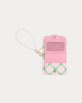 Snap Card Case, Pink Muse Butterfly Trellis, large image 1