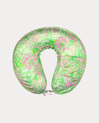 Neck Pillow and Eye Mask Set, Fauna Green Lime Feeling Good Accessories Small, large image 3