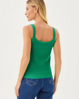 Lilly Pulitzer Bristow Sweater Tank In Green
