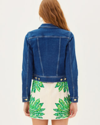 Seaspray Denim Jacket, Medium Wash, large image 1