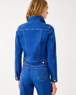 Seaspray Denim Jacket, Medium Wash, large image 1