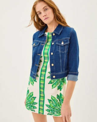 Seaspray Denim Jacket, Medium Wash, large image 3