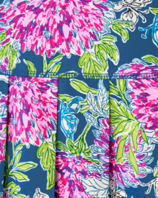 Lilly Pulitzer Upf 50+ Luxletic Freesia Pleated Skort In Blue