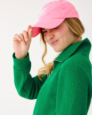 Eleni Zip-Up Jacket, Bamboo Green Butterfly Quilted Knit, large image 3