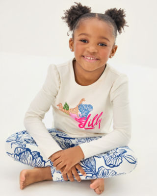 Lilly Pulitzer Girls Mini Jansen Long Sleeve Top