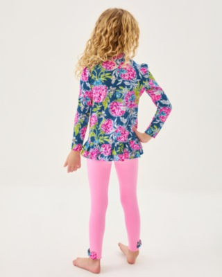 Lilly Pulitzer Girls Penelope Tunic & Legging Set In Blue