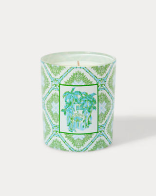 Lilly Pulitzer Trellis Printed Candle In Green
