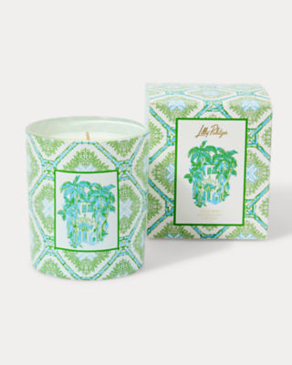 Lilly Pulitzer Trellis Printed Candle In Green