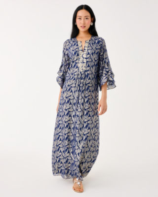 Bellina Silk Maxi Caftan