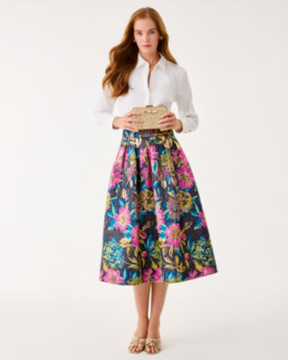 Lilly Pulitzer Elyce Midi Skirt In Multi