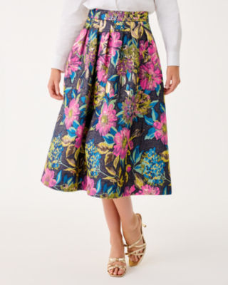 Lilly Pulitzer Elyce Midi Skirt In Multi