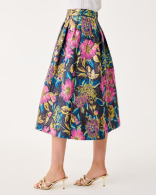Lilly Pulitzer Elyce Midi Skirt In Multi