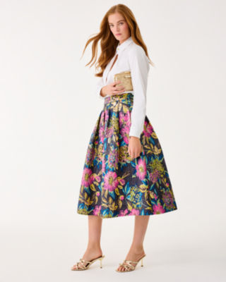 Lilly Pulitzer Elyce Midi Skirt In Multi