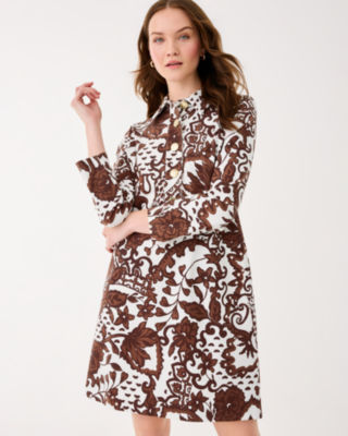 Gabi Dress, Beachcomber Brown Spicy Socialite, large image 2