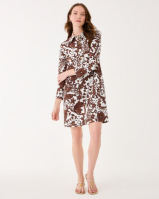 Gabi Dress, Beachcomber Brown Spicy Socialite, large image 4