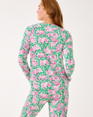 Lilly Pulitzer Alexandar Pajama Top In Multi