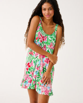 Lilly Pulitzer Caley Pajama Sleep Dress In Multi