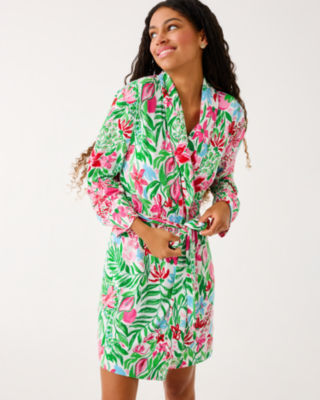 Lilly Pulitzer Janine Pajama Robe In Green