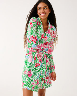 Lilly Pulitzer Janine Pajama Robe In Green