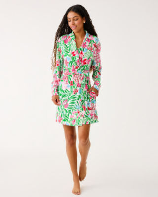 Lilly Pulitzer Janine Pajama Robe In Green