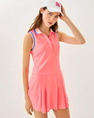 UPF 50+ Luxletic Jessamy Sleeveless Dress, Sorbet Pink, large