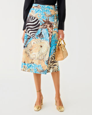 Lilly Pulitzer Dustin Midi Skirt In Multi