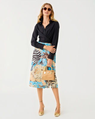 Lilly Pulitzer Dustin Midi Skirt In Multi