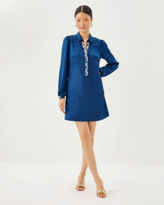 Harmonee Shirtdress, Starlight Navy, large image 4