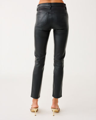 30" South Ocean High Rise Coated Skinny Jean, Noir, large image 1