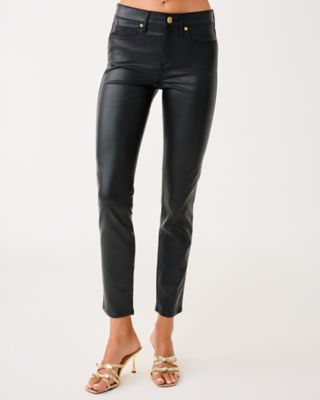 30" South Ocean High Rise Coated Skinny Jean, Noir, large image 2