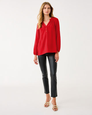 30" South Ocean High Rise Coated Skinny Jean, Noir, large image 4