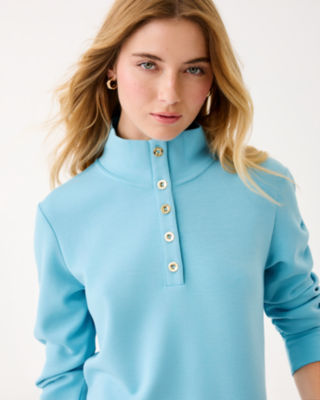 UPF 50+ Cowie Pullover, Bellevue Blue, large image 2