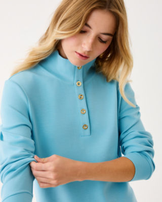 UPF 50+ Cowie Pullover, Bellevue Blue, large image 3