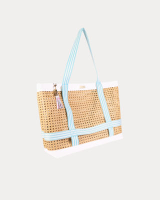 Beach Hat Tote Bag, Multi Beachside Haven, large image 2