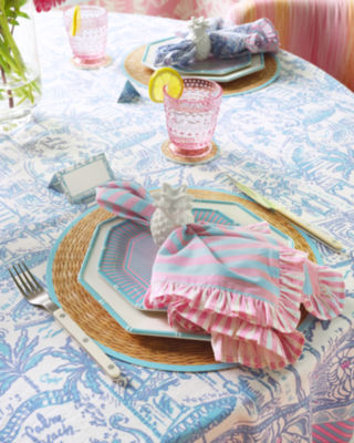 Dinner Plate Set, Fresh Water Blue, large image 2 - Lilly Pulitzer