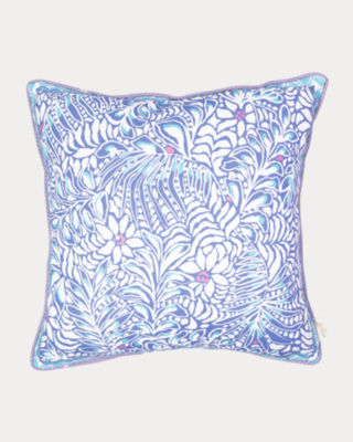 Large Indoor/Outdoor Pillow, Sapphire Pool Summer Shorelines, large image 1 - Lilly Pulitzer
