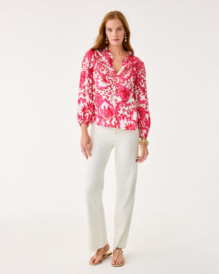 Japhia Long Sleeve Top, Coconut Spicy Socialite, large image 4