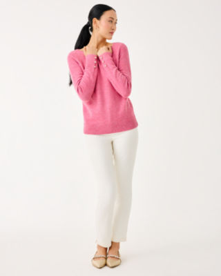 Lilly Pulitzer Lola Sequin Sweater In Pink