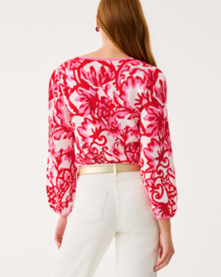 Veronita Sweater, Coconut Spicy Socialite Jacquard, large image 2