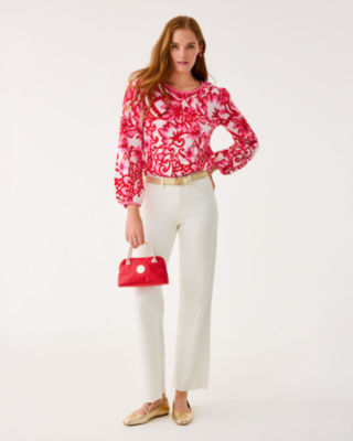 Veronita Sweater, Coconut Spicy Socialite Jacquard, large image 5