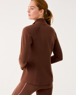 UPF 50+ Luxletic Justine Full Zip Jacket, French Roast, large image 1
