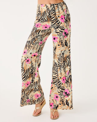 33" Polyanna High Rise Palazzo Pant, Rutabaga El Morocco, large image 3