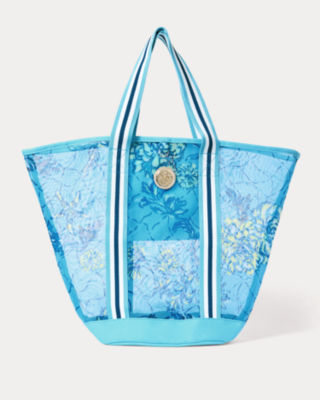 Printed Mesh Tote, , large  - Lilly Pulitzer