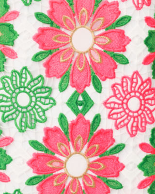 Jouri 3/4 Sleeve Lace Dress, Cherry Blossom Pink Sunshine Tile Lace, large image 5