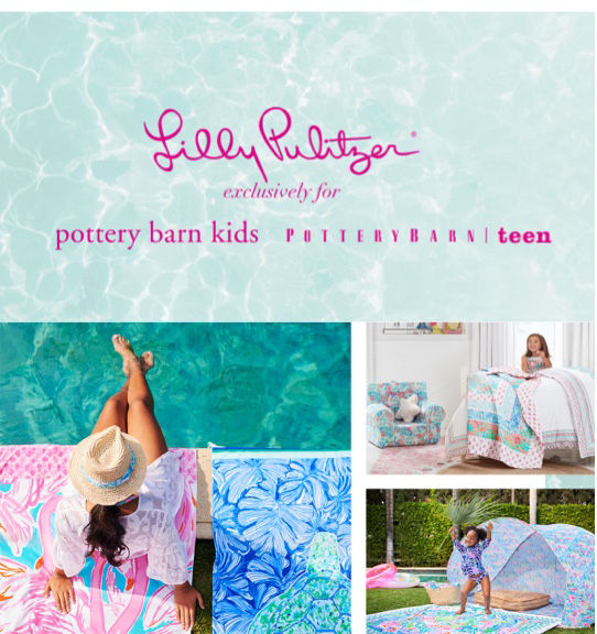 Lilly Pulitzer exclusively for pottry bar kids and PB teen